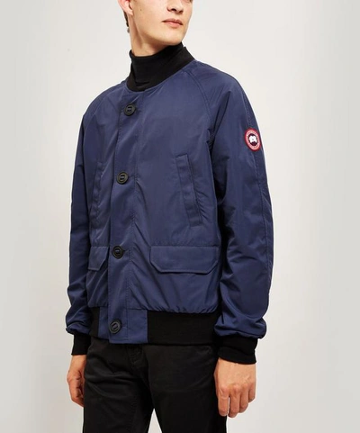 Shop Canada Goose Faber Windproof Bomber Jacket In Navy