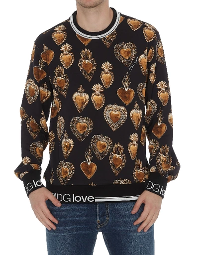 Shop Dolce & Gabbana Logo Sweatshirt In Multicolor
