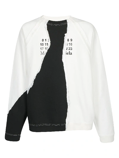 Shop Maison Margiela Sweatshirt In White