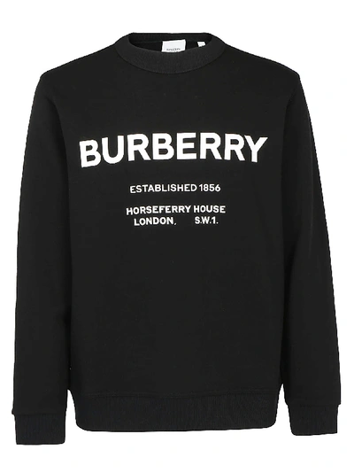 Shop Burberry Martley Sweatshirt In Black