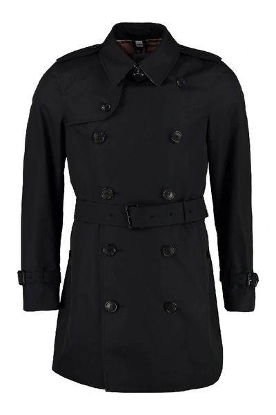 Shop Burberry Wimbledon Trench Coat In Blue