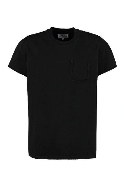 Shop Maison Margiela Oversize Cotton T-shirt In Black