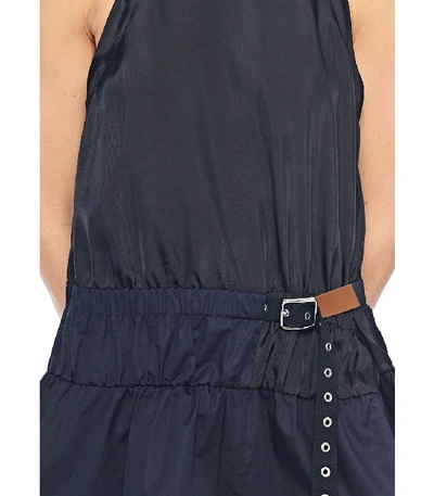 Shop Tibi Mendini Twill Sleeveless Top In Black Multi