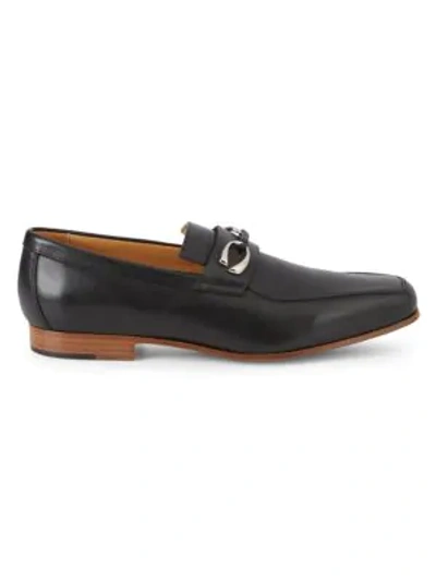 Shop Corthay Cannes Leather Loafers In Black