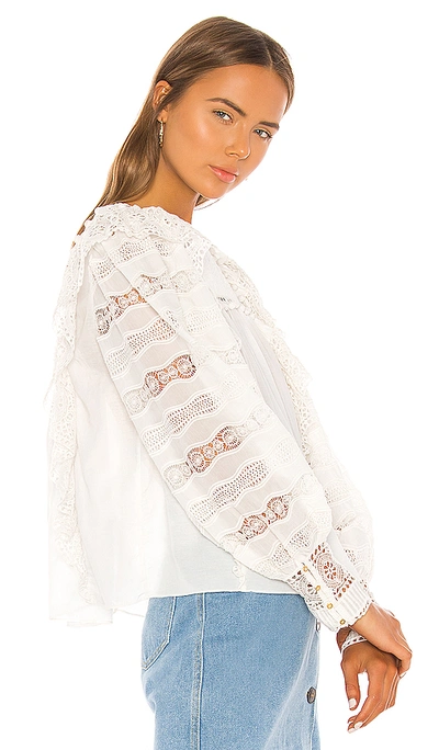 Shop Ulla Johnson Lily Blouse In Blanc