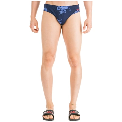 Shop Emporio Armani Men's Brief Swimsuit Bathing Trunks Swimming Suit In Blue