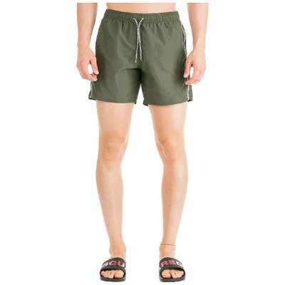 Shop Emporio Armani Men's Boxer Swimsuit Bathing Trunks Swimming Suit In Green
