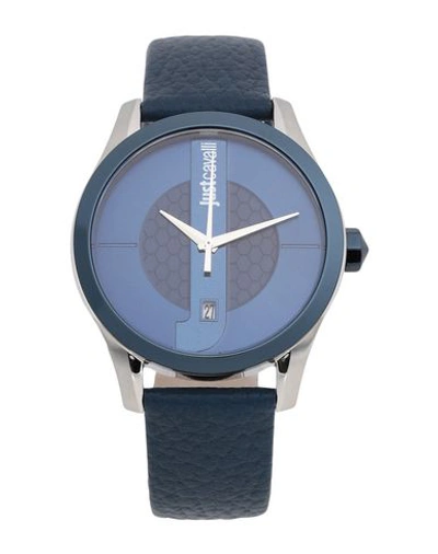 Shop Just Cavalli Wrist Watch In Blue