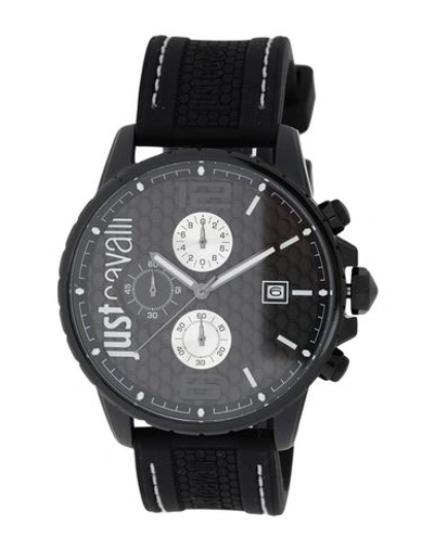 Shop Just Cavalli Wrist Watch In Black