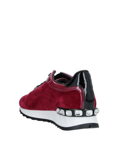 Shop Casadei Sneakers In Maroon