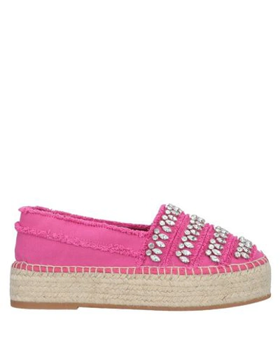 Shop Sebastian Espadrilles In Fuchsia