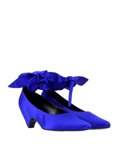 Shop Stella Mccartney Woman Pumps Bright Blue Size 5 Textile Fibers