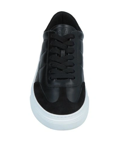 Shop Hogan Woman Sneakers Black Size 5 Soft Leather