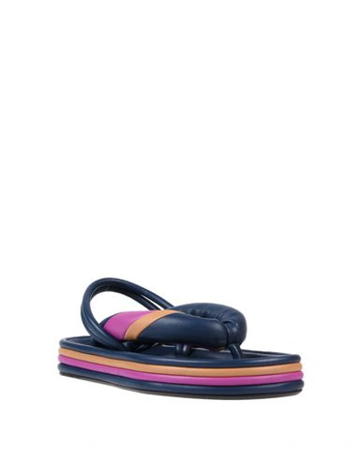 Shop Isabel Marant Toe Strap Sandals In Dark Blue