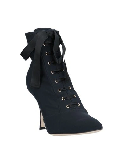 Shop Dolce & Gabbana Ankle Boots In Dark Blue