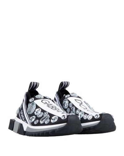 Shop Dolce & Gabbana Woman Sneakers Black Size 6.5 Polyester, Polyamide, Elastane, Viscose, Cotton
