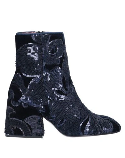 Shop Ras Ankle Boots In Dark Blue