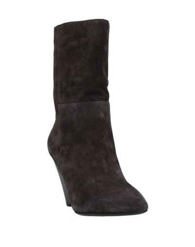 Shop Ash Ankle Boots In Dark Brown