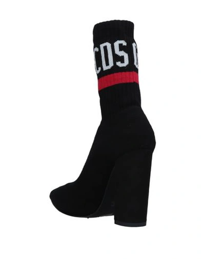 Gcds 110mm Pointy Logo Knit Sock Boots In Black