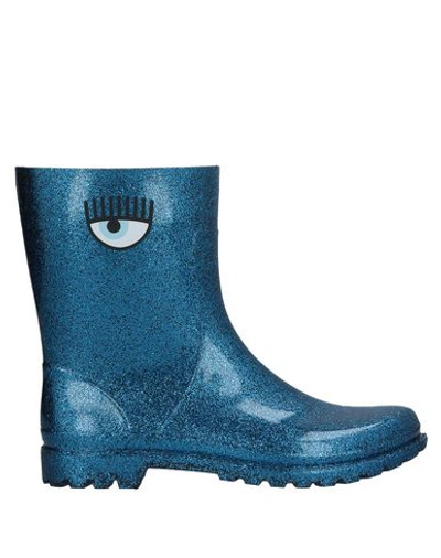 Shop Chiara Ferragni Ankle Boots In Blue