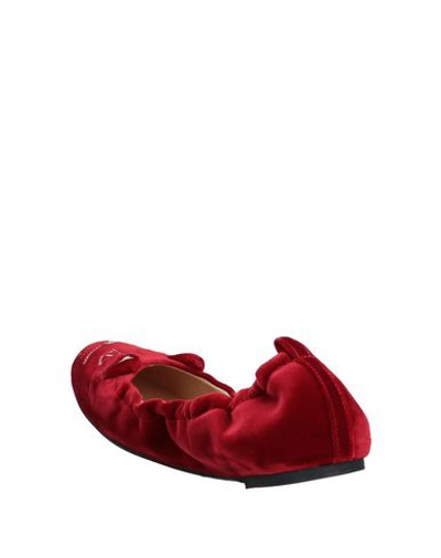 Shop Charlotte Olympia Ballet Flats In Red