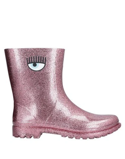 Shop Chiara Ferragni Ankle Boots In Fuchsia