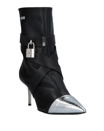 Shop Msgm Ankle Boot In Black