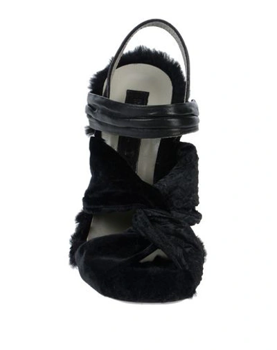 Malloni Sandals In Black