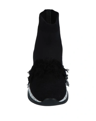 Shop Premiata Woman Sneakers Black Size 10 Textile Fibers