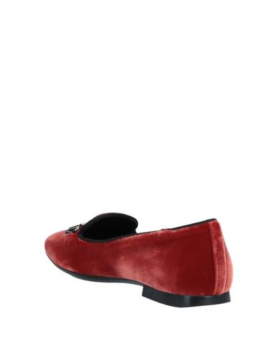 Tod's Loafers In Brick Red