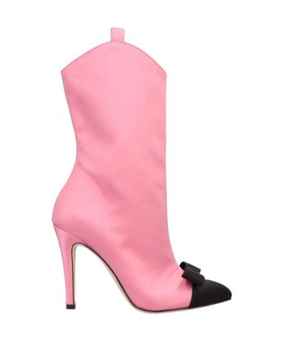 Shop Alessandra Rich Ankle Boot In Pink