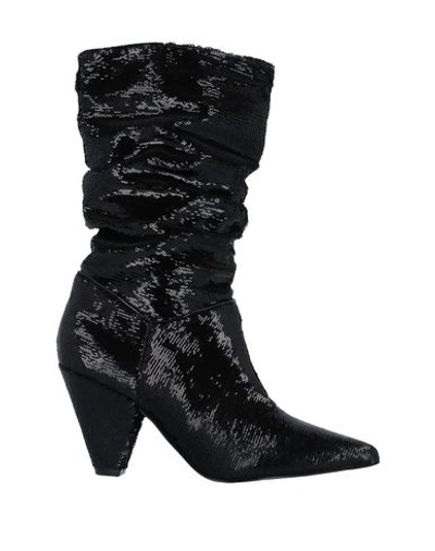 Shop Windsor Smith Woman Ankle Boots Black Size 7 Textile Fibers