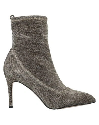 Shop Sam Edelman Woman Ankle Boots Sand Size 8.5 Textile Fibers In Beige