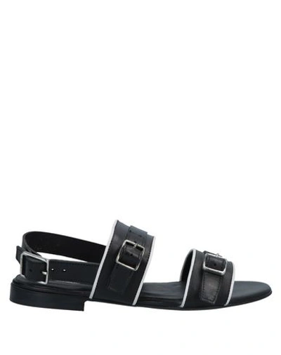 Shop Alberto Fermani Sandals In Black