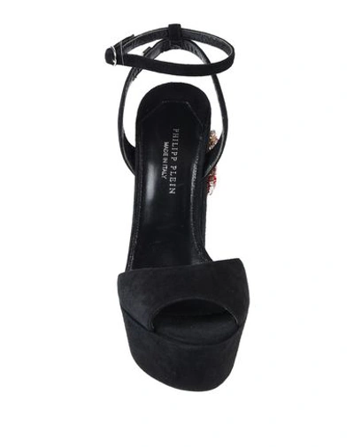 Shop Philipp Plein Sandals In Black