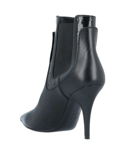 Shop Casadei Woman Ankle Boots Black Size 6 Soft Leather, Textile Fibers