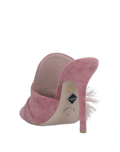 Shop Aperlai Sandals In Pastel Pink