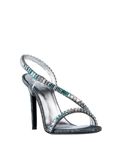 Shop Aperlai Sandals In Sky Blue