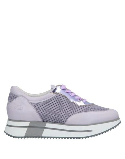 Shop Alberto Guardiani Sneakers In Lilac