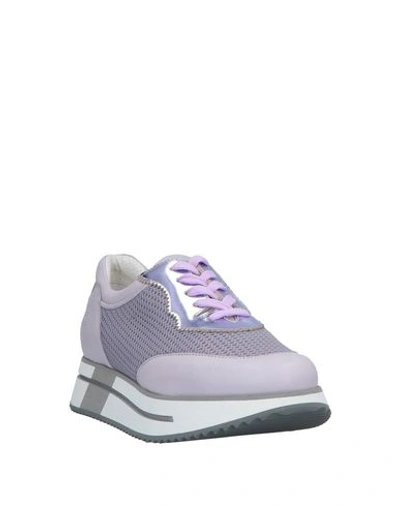 Shop Alberto Guardiani Sneakers In Lilac