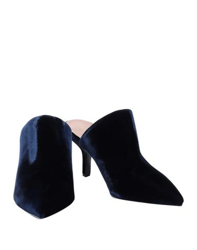 Shop Diane Von Furstenberg Mules & Clogs In Dark Blue