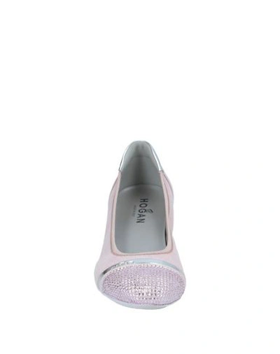 Hogan Ballet Flats In Pink