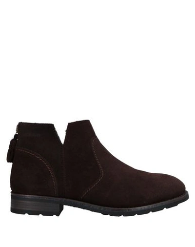 Shop Sebago Ankle Boots In Cocoa