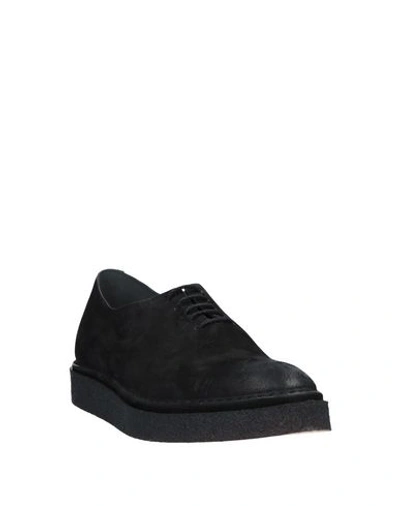 Shop Del Carlo Lace-up Shoes In Black