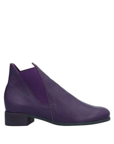Shop Arche Ankle Boots In Dark Purple