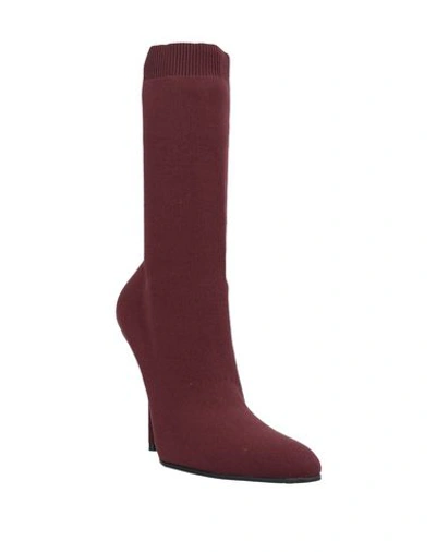 Shop Balenciaga Ankle Boots In Brick Red
