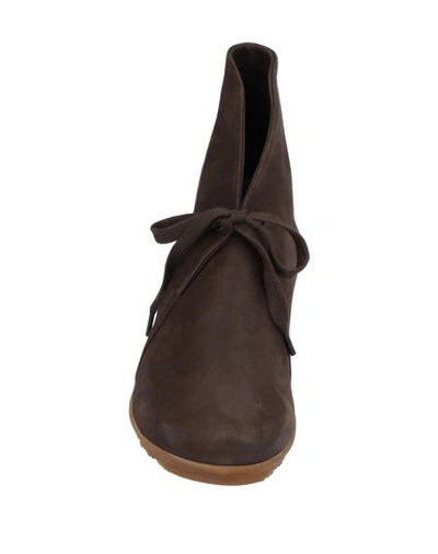 Shop Arche Ankle Boot In Dark Brown