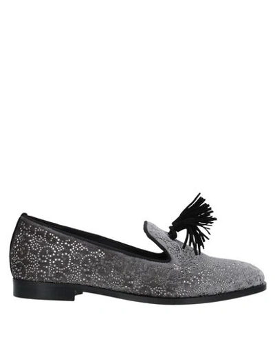 Shop Ninalilou Loafers In Grey
