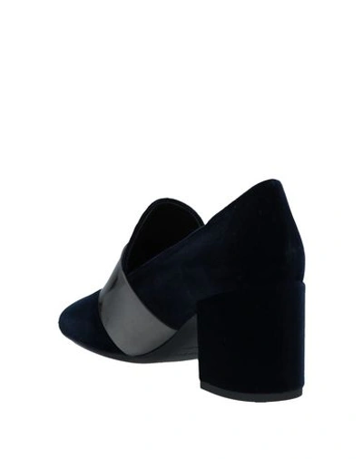 Shop Premiata Loafers In Dark Blue