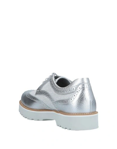 Hogan Lace-up Shoes In Silver